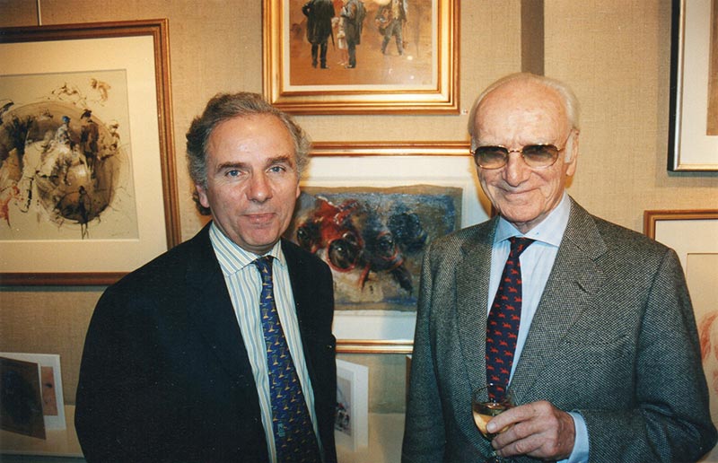 En 2004, Londres au vernissage de mon exposition.